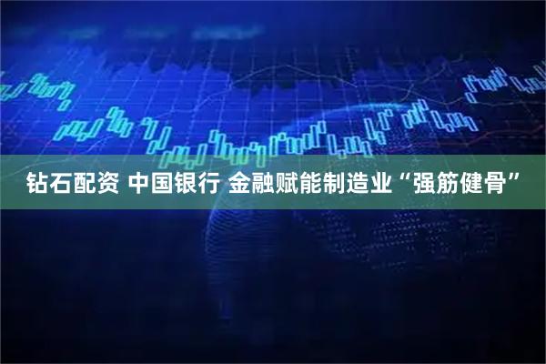 钻石配资 中国银行 金融赋能制造业“强筋健骨”