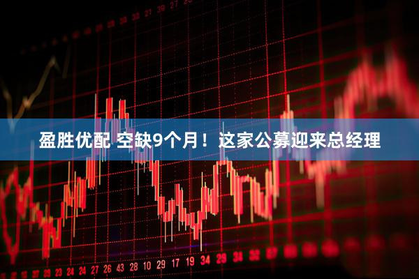 盈胜优配 空缺9个月！这家公募迎来总经理
