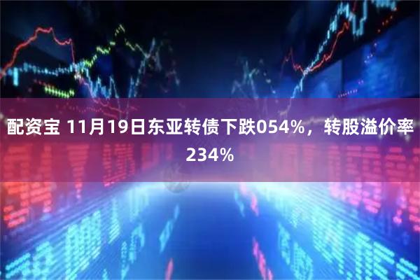配资宝 11月19日东亚转债下跌054%，转股溢价率234%